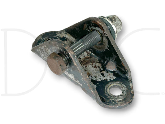 88-97 Ford F250 F350 Truck Front Lower Shock Mount OEM 2WD used part showing light wear and rust, compatible with 1988-1997 Ford F-250 and F-350 trucks.