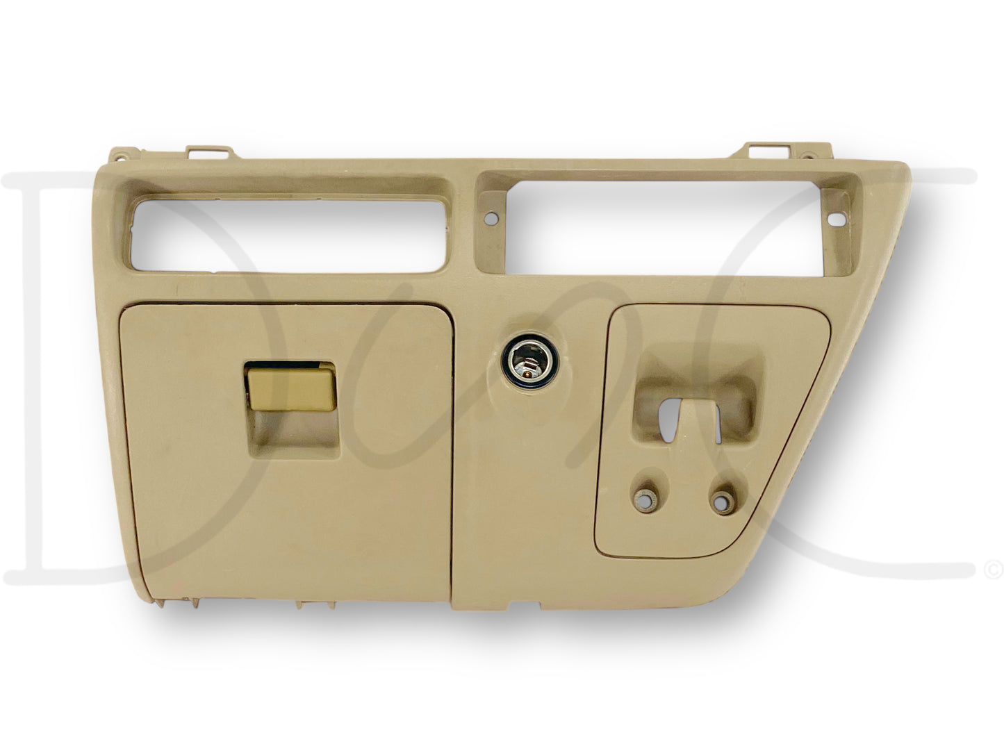 05-07 Ford F250 F350 Center Lower Dash Panel Storage Compartment Cubby Tan