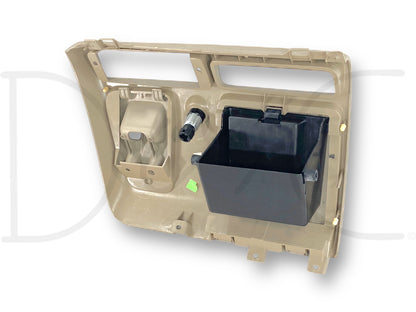 05-07 Ford F250 F350 Center Lower Dash Panel Storage Compartment Cubby Tan