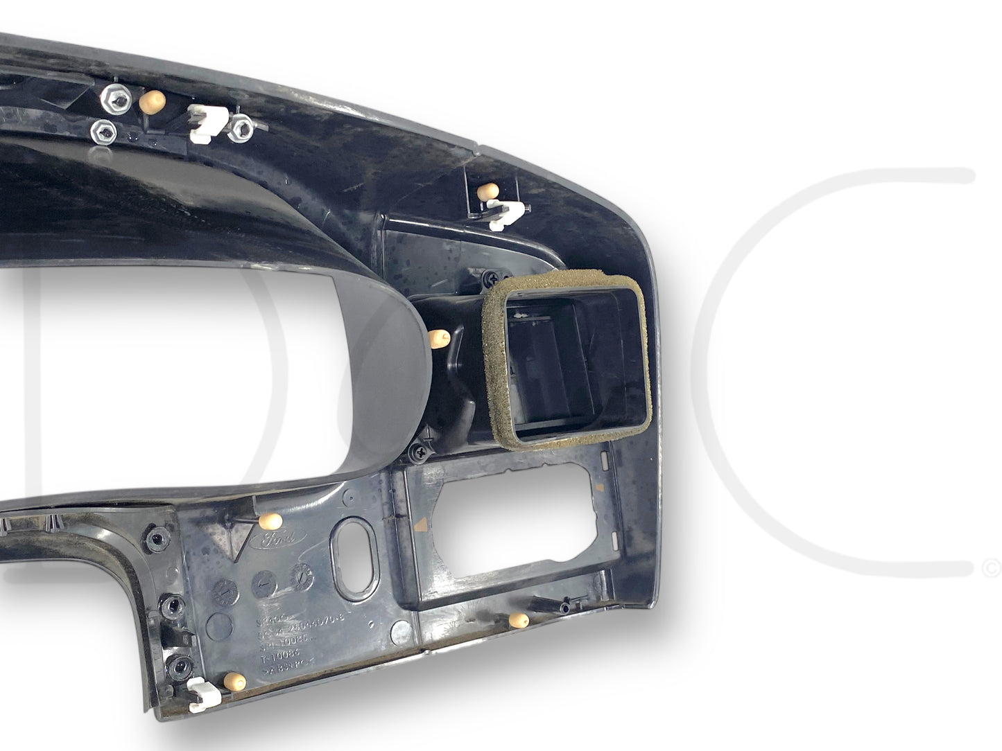05-07 Ford F250 F350 Lariat Dash Bezel Radio Cluster Panel Black W/ Wood Trim