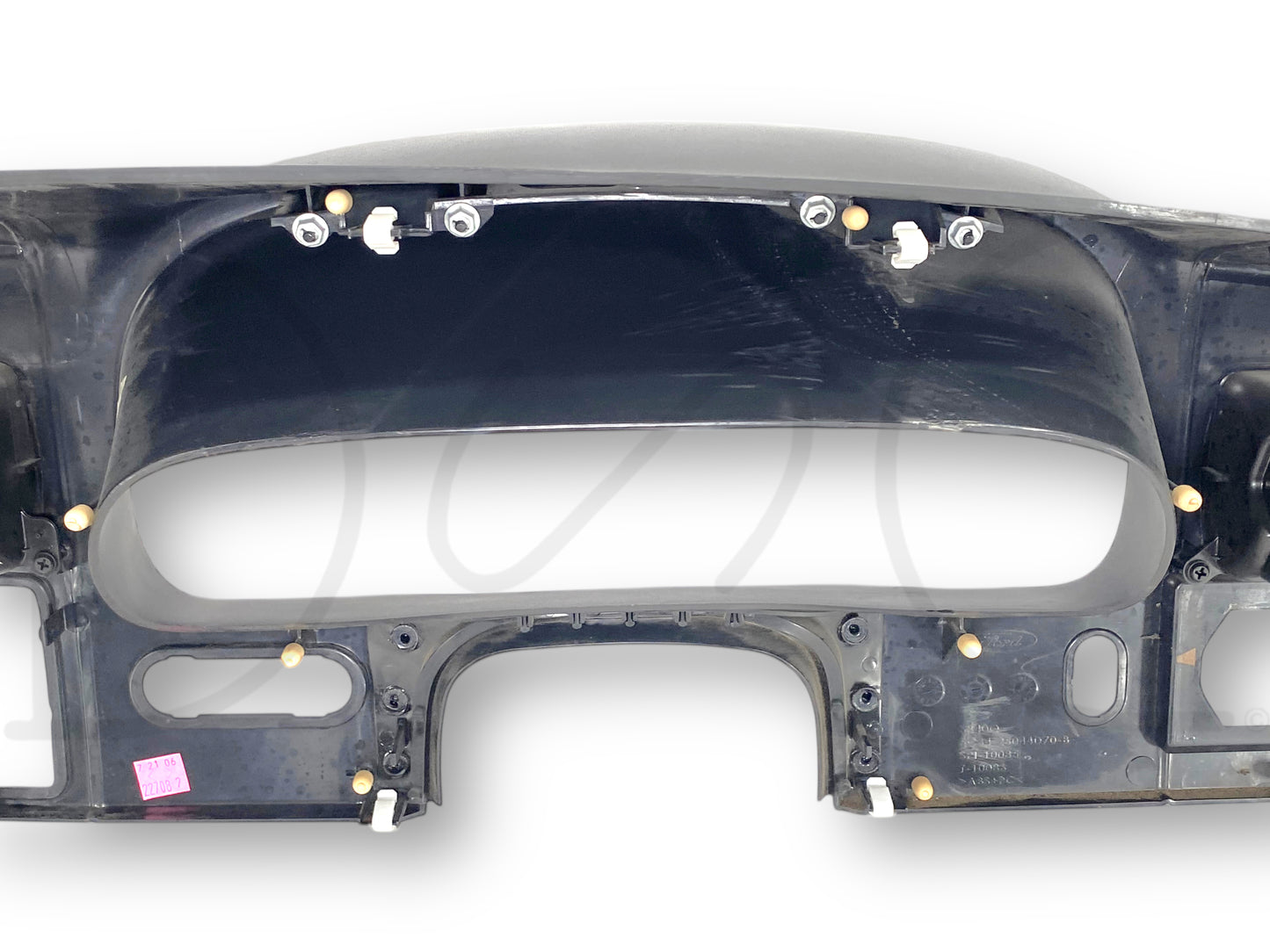 05-07 Ford F250 F350 Lariat Dash Bezel Radio Cluster Panel Black W/ Wood Trim