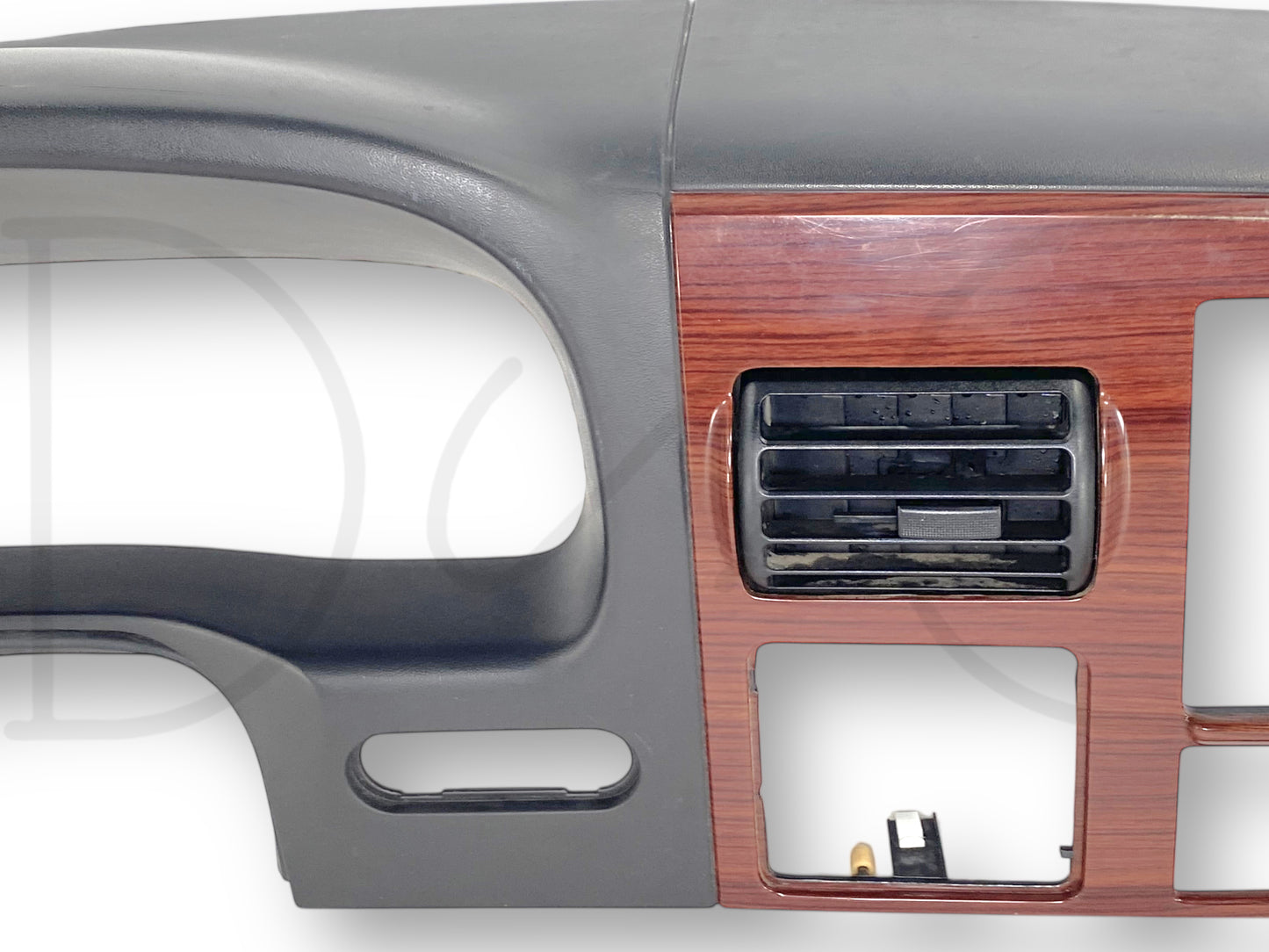 05-07 Ford F250 F350 Lariat Dash Bezel Radio Cluster Panel Black W/ Wood Trim