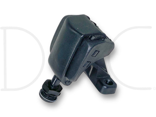 99-10 Ford F250 F350 Super Duty Extended Cab Rear Window Latch Hinge OEM used part in good condition with light wear, compatible with 1999-2010 Ford F-250, F-350, F-450, and F-550 trucks, suitable for Powerstroke diesel models and 6.0L engines.
