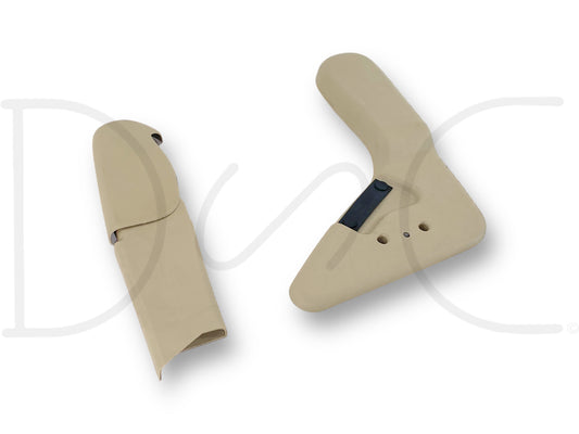 99-07 Ford F250 F350 Jump Seat Center Console Side Trim Panel Set Tan OE