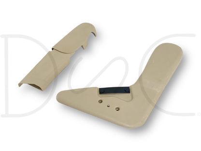99-07 Ford F250 F350 Jump Seat Center Console Side Trim Panel Set Tan OE
