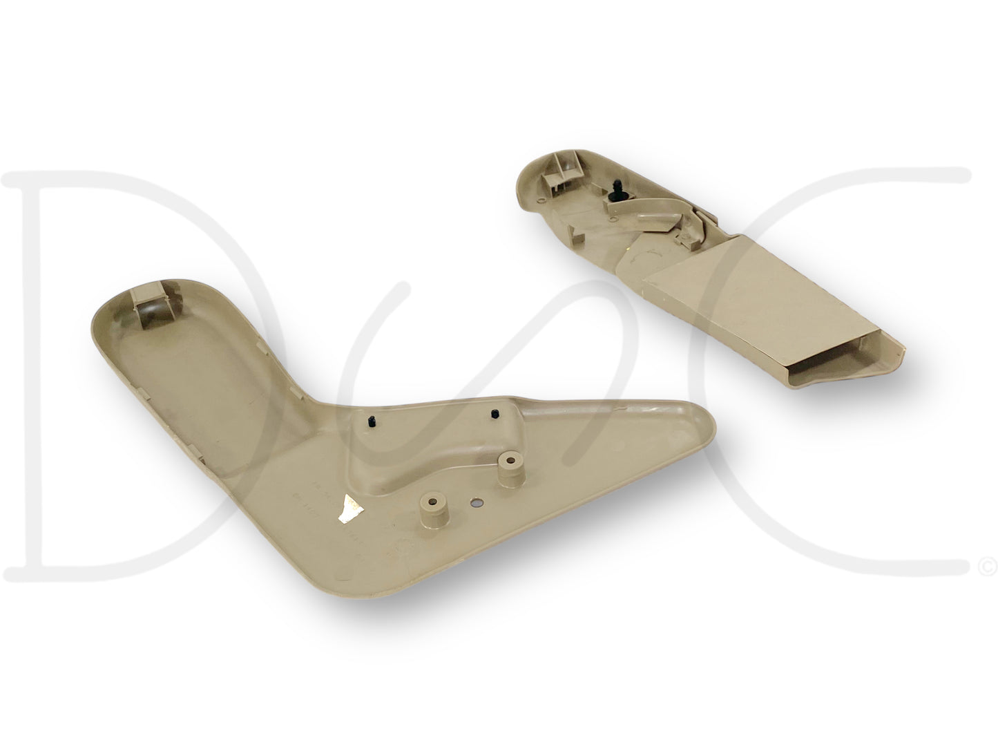 99-07 Ford F250 F350 Jump Seat Center Console Side Trim Panel Set Tan OE