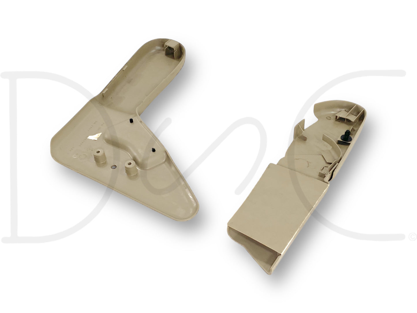 99-07 Ford F250 F350 Jump Seat Center Console Side Trim Panel Set Tan OE