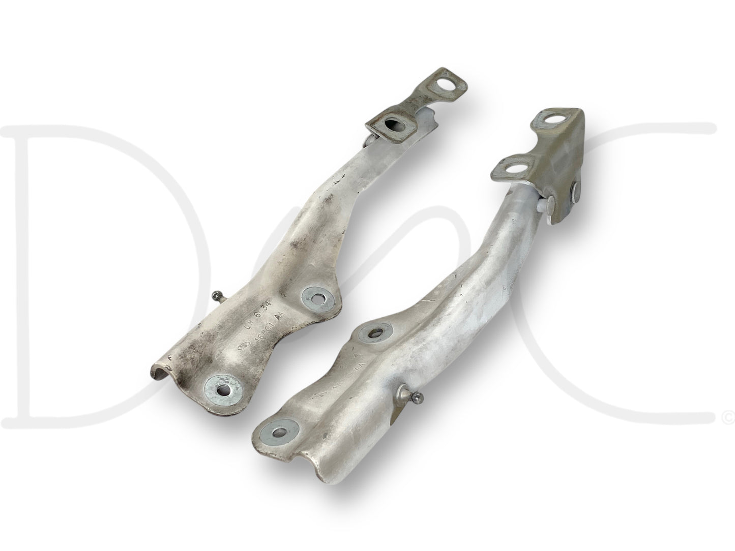 99-07 Ford F250 F350 Super Duty Hood Hinge Set White Hood Hinges OE RH LH Pair