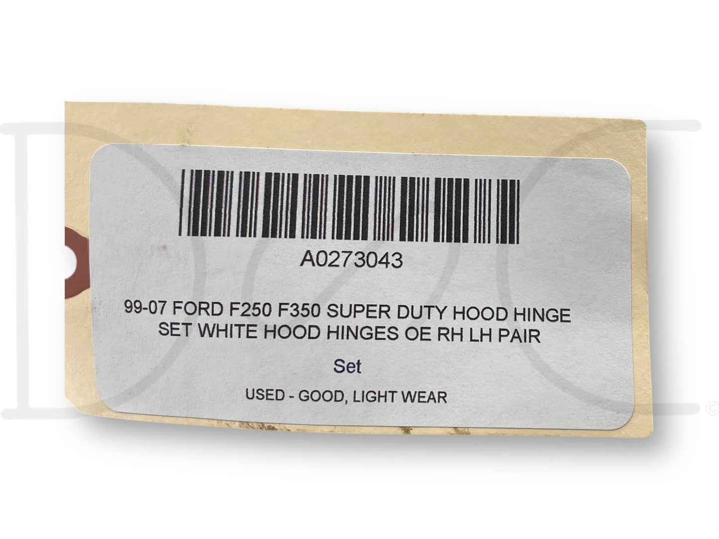99-07 Ford F250 F350 Super Duty Hood Hinge Set White Hood Hinges OE RH LH Pair