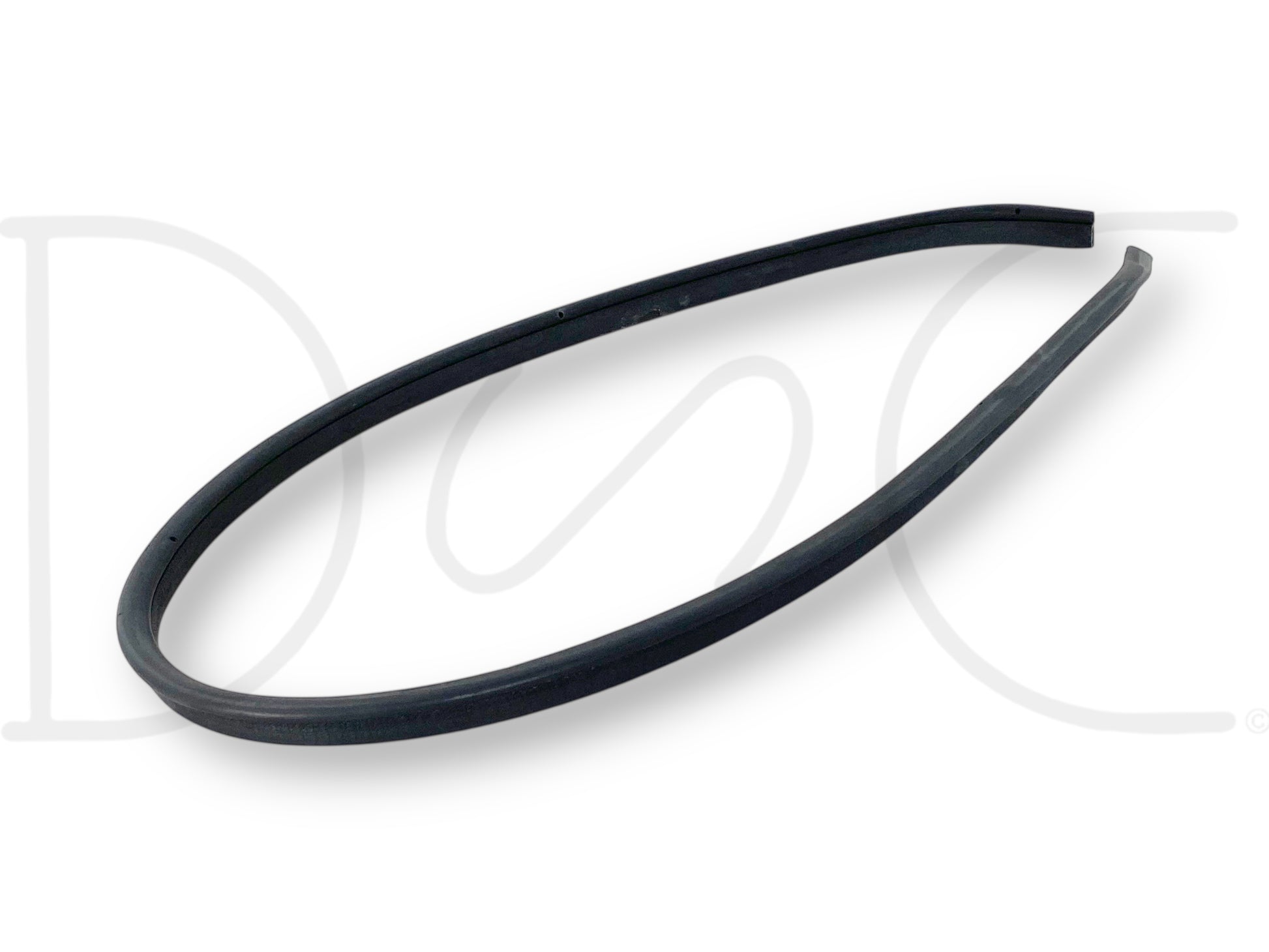99-07 Ford Excursion F250 F350 Hood To Cowl Weatherstripping Seal Weather Strip in black rubber, used condition with light wear, compatible with 6.0L Powerstroke diesel engines and Ford Super Duty models including F-250, F-350, F-450, and F-550 trucks.
