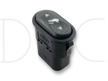 02-07 Ford F250 F350 Excursion Power Adjustable Pedal Switch OE 1L2T-9G604-Ae used part in good condition with light wear, designed for 2002-2007 Ford Excursion and Super Duty trucks with powerstroke diesel engines, features up and down pedal adjustment arrows.