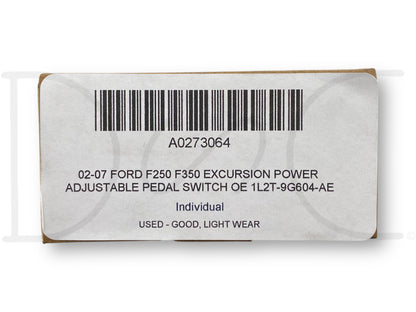 02-07 Ford F250 F350 Excursion Power Adjustable Pedal Switch OE 1L2T-9G604-Ae