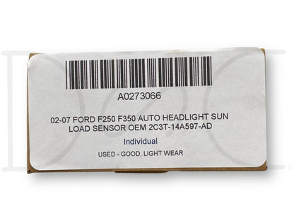 02-07 Ford F250 F350 Auto Headlight Sun Load Sensor OEM 2C3T-14A597-Ad