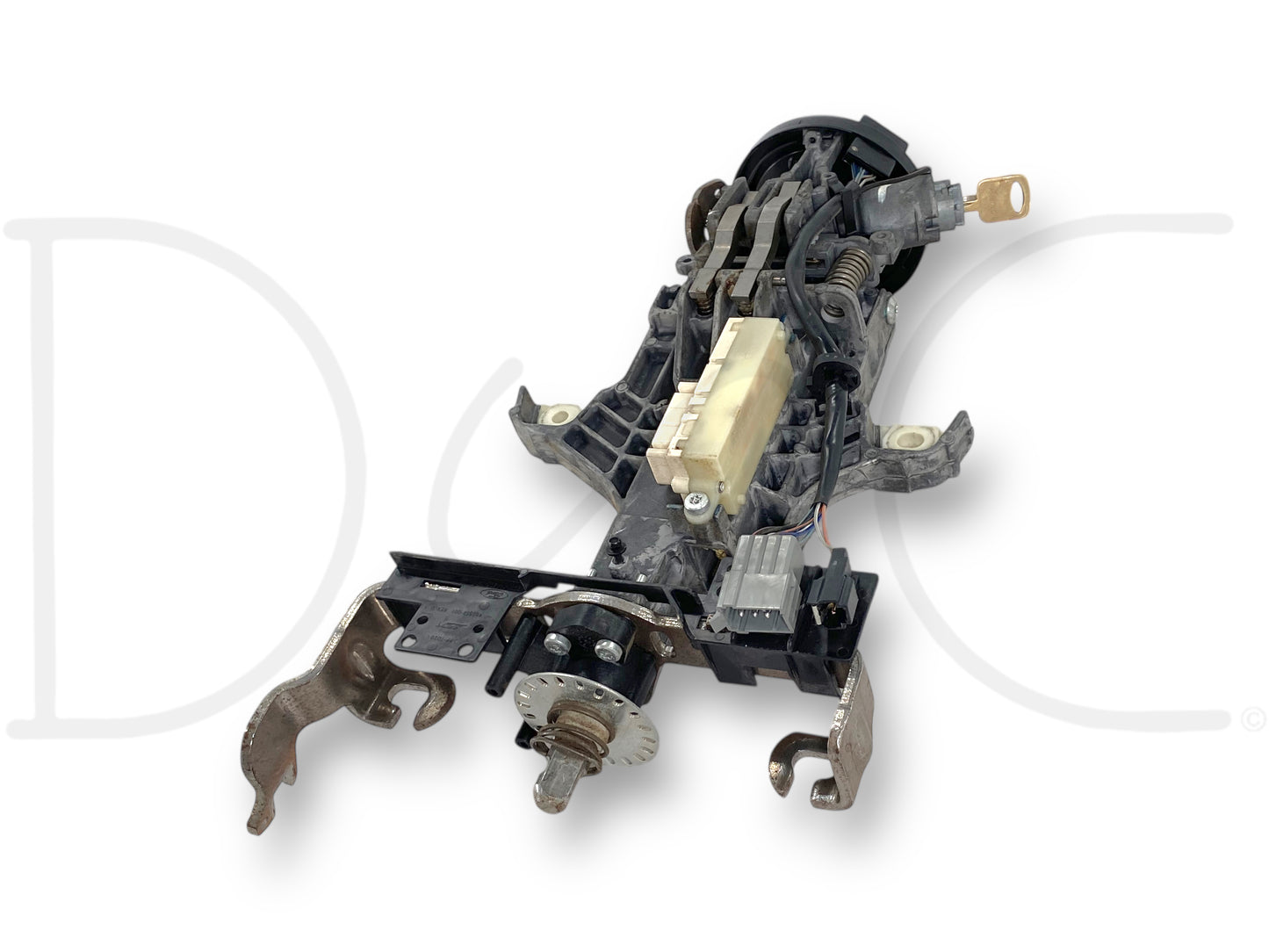 05-07 Ford F250 F350 Tilt Steering Column Auto Trans W/ Key & Clockspring OE