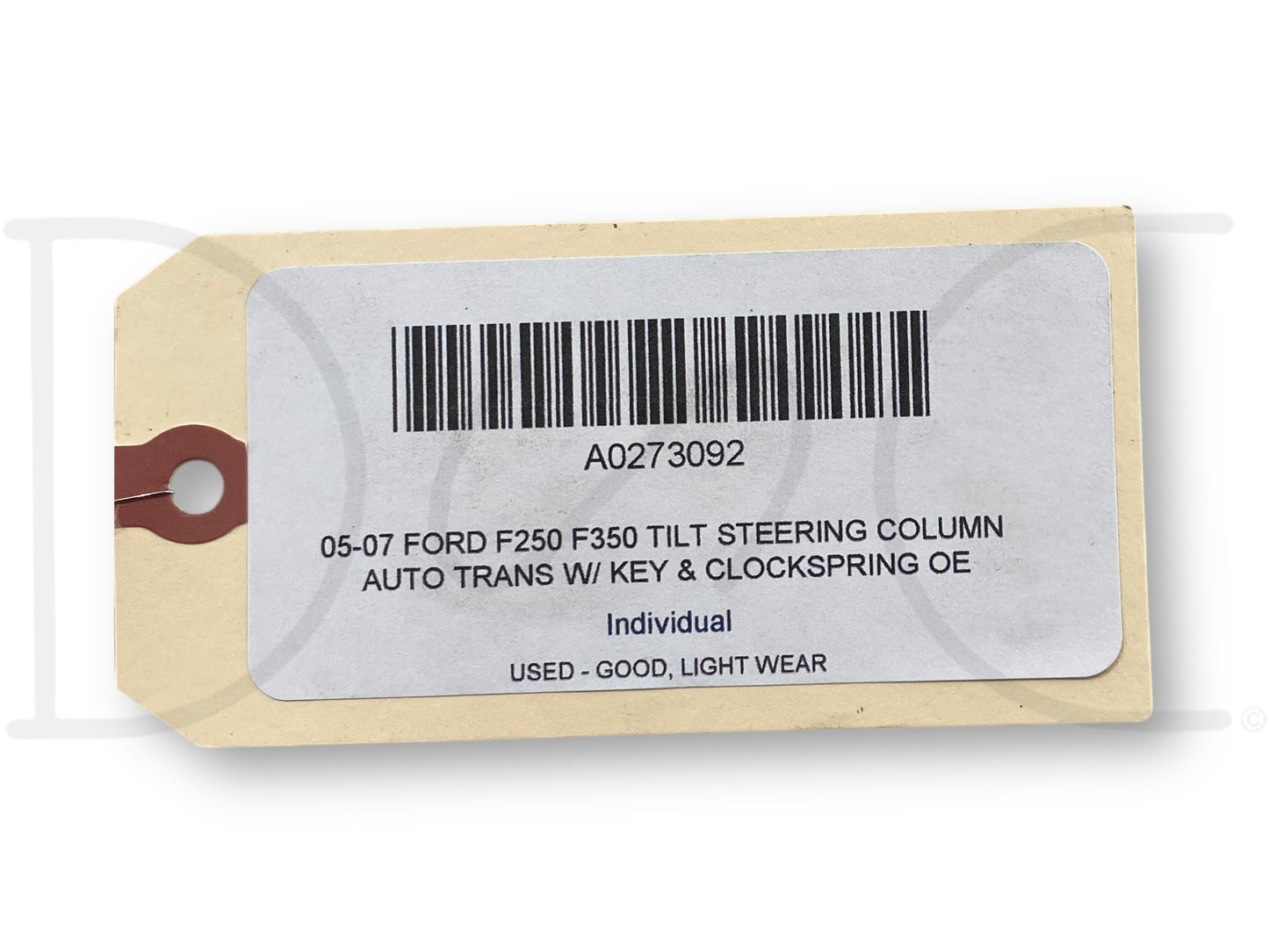 05-07 Ford F250 F350 Tilt Steering Column Auto Trans W/ Key & Clockspring OE