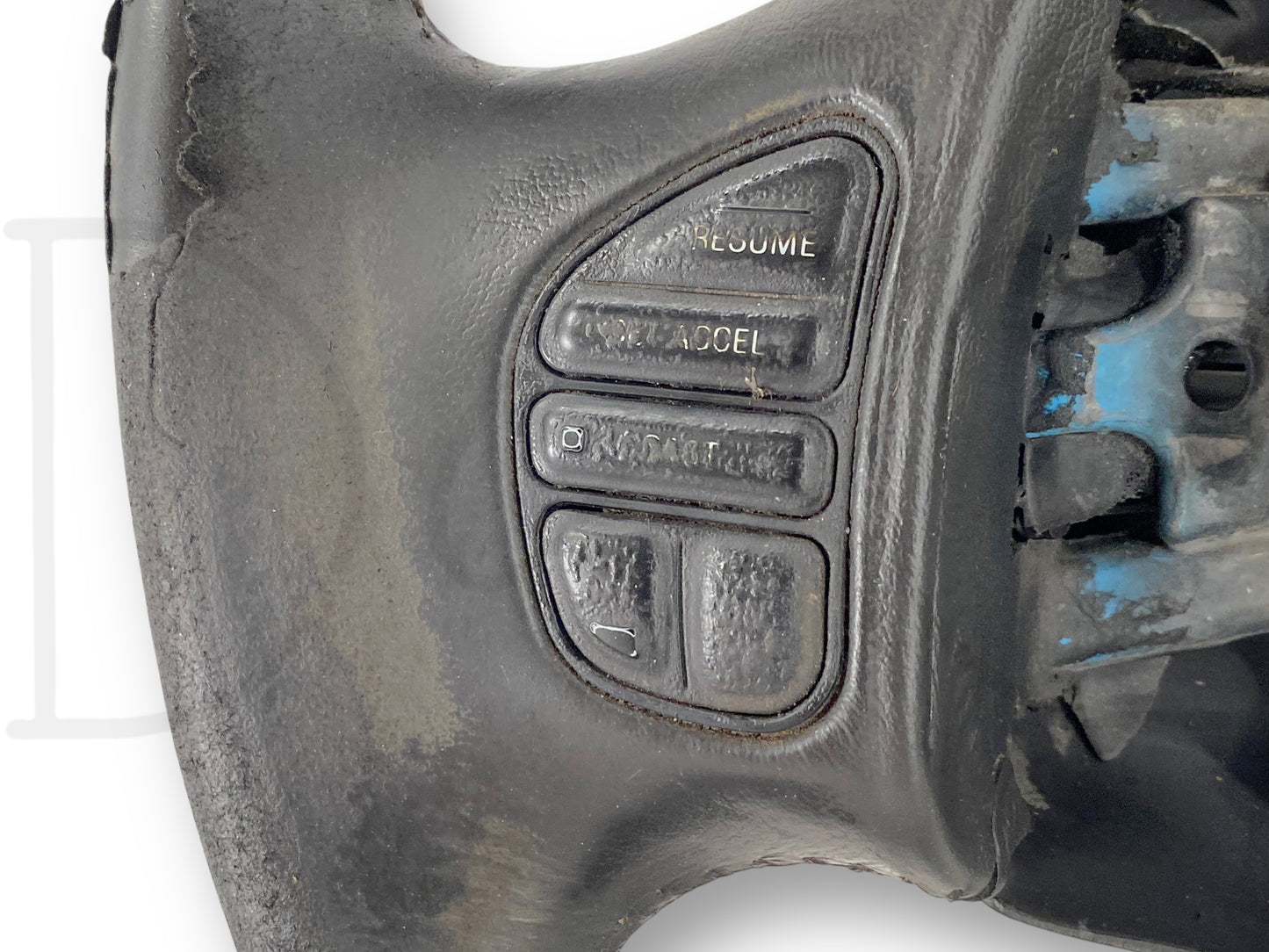 05-07 Ford F250 F350 Black Leather Steering Wheel W/ Stereo Temp Cruise *Blem*