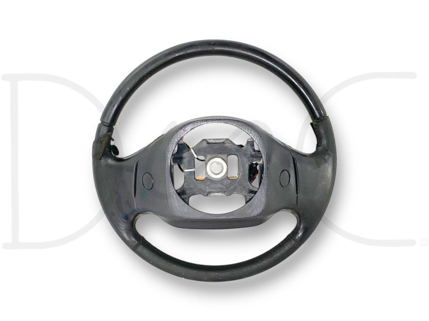05-07 Ford F250 F350 Black Leather Steering Wheel W/ Stereo Temp Cruise *Blem*