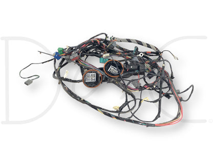06-07 Ford F250 F350 Lariat Extended Cab Interior Wiring Harness 6C3T-14A005-Nb used wiring harness for Ford Super Duty trucks, suitable for 2006-2007 F-250, F-350, F-450, and F-550 models, featuring original connectors and light wear condition.