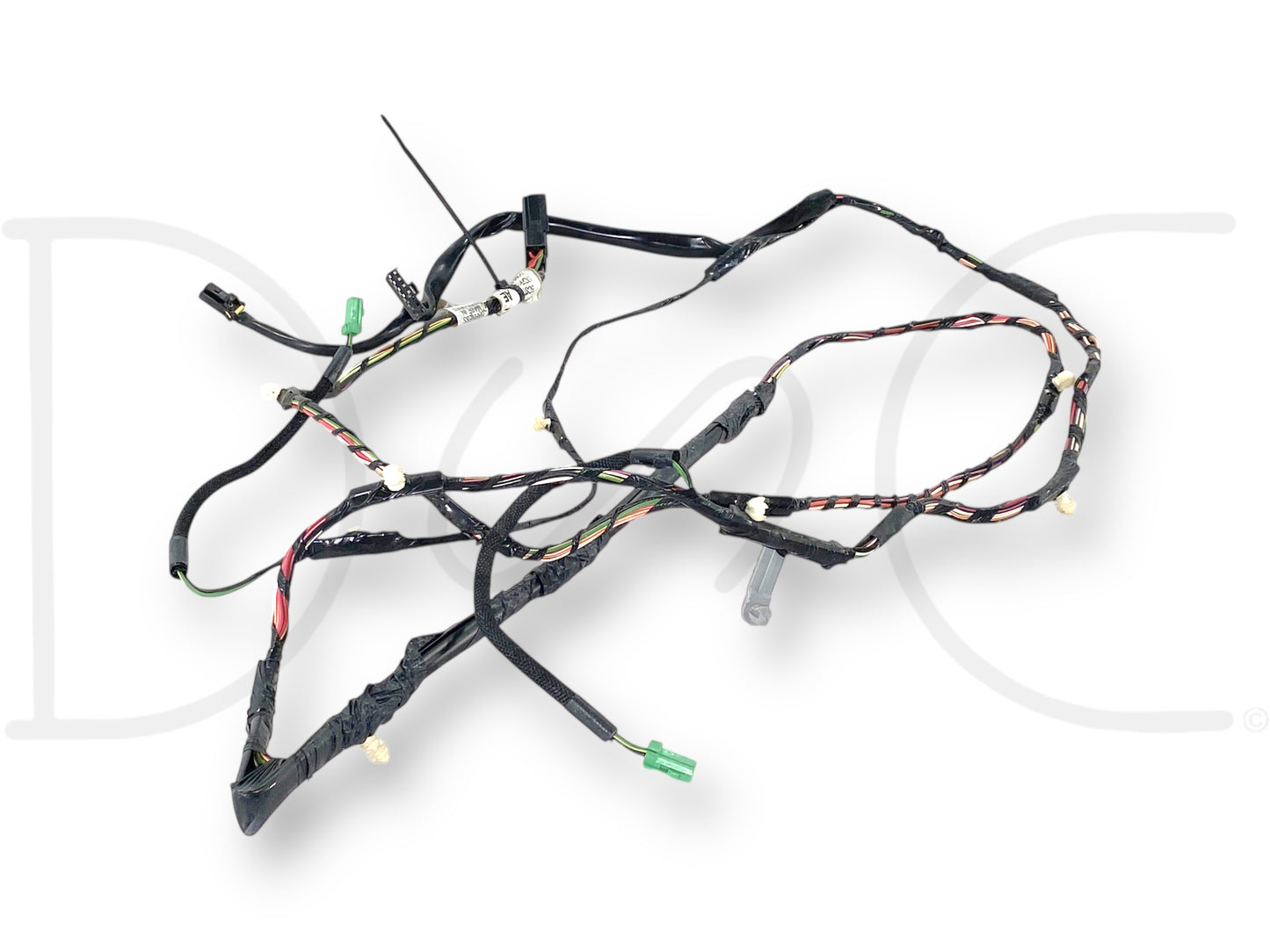 Used OE automotive wiring harness with multiple connectors and protective black tubing, designed for 06-07 Ford F250 F350 6.0 6.0L Diesel Dash Wiring Harness 7C3T-14401-P2609 Ana, compatible with Ford Powerstroke Super Duty diesel trucks.