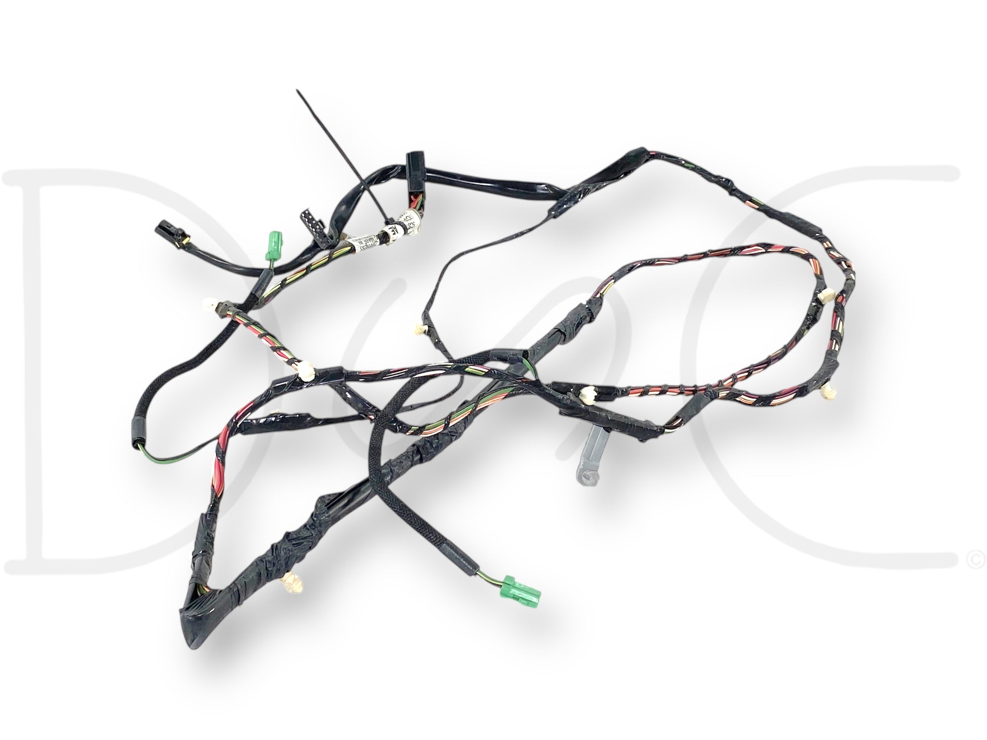 Used OE automotive wiring harness with multiple connectors and protective black tubing, designed for 06-07 Ford F250 F350 6.0 6.0L Diesel Dash Wiring Harness 7C3T-14401-P2609 Ana, compatible with Ford Powerstroke Super Duty diesel trucks.