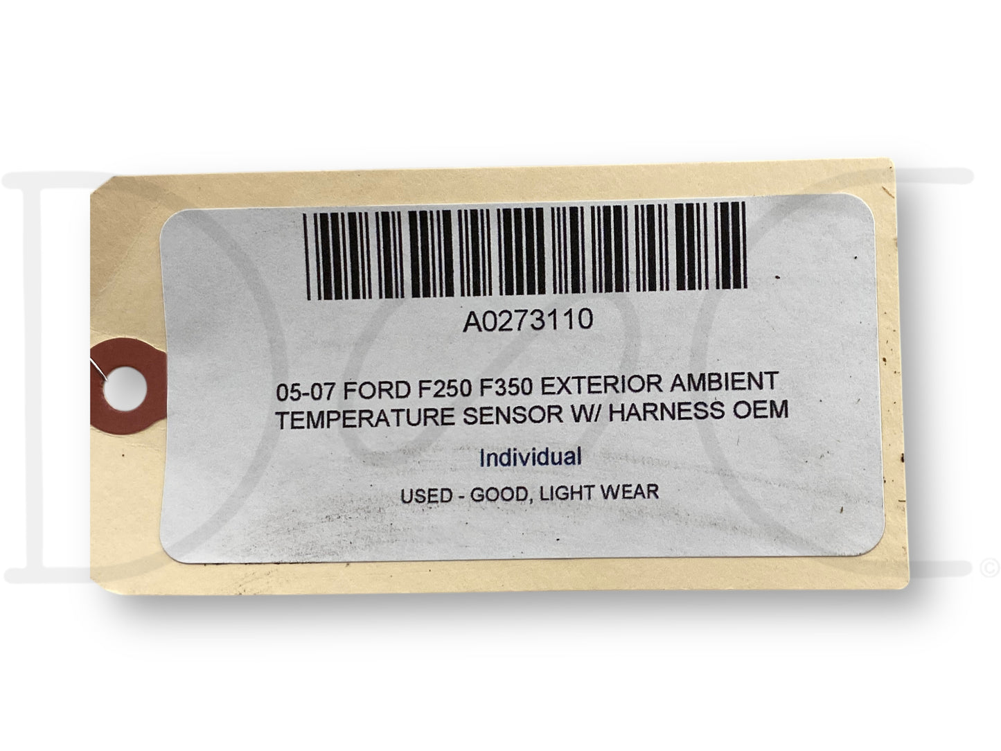 05-07 Ford F250 F350 Exterior Ambient Temperature Sensor W/ Harness OEM