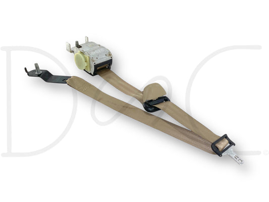 05-07 Ford F250 F350 Extended Cab LH Left Driver Rear Seat Belt Seatbelt Tan