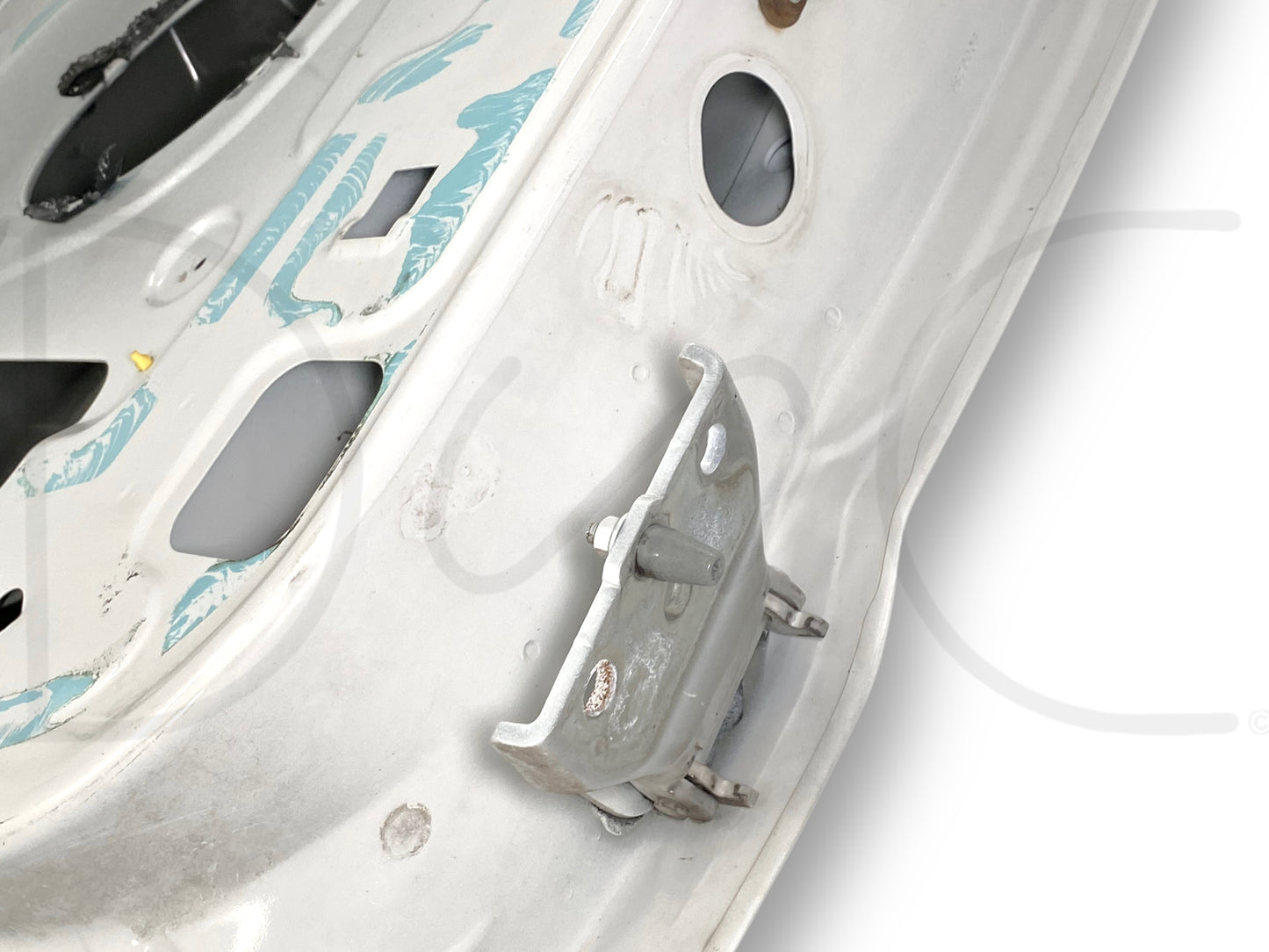99-07 Ford F250 F350 Extended Cab RH Right Passenger Rear Door Z1 White / Aq Tan