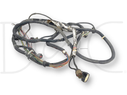 05-07 Ford F250 F350 ECLB Diesel Auto Rear Frame Wiring Harness 6C3T-14405-JD shown used with good condition and light wear, compatible with 2005-2007 Ford F-250 and F-350 trucks with 6.0L Powerstroke diesel engines, includes connectors and protective sheathing.