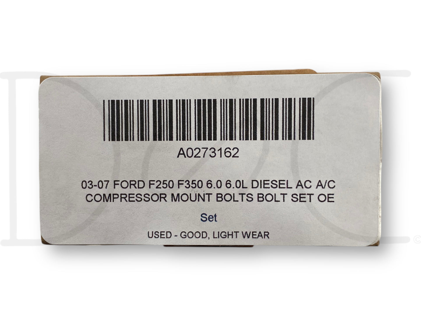 03-07 Ford F250 F350 6.0 6.0L Diesel Ac A/C Compressor Mount Bolts Bolt Set OE