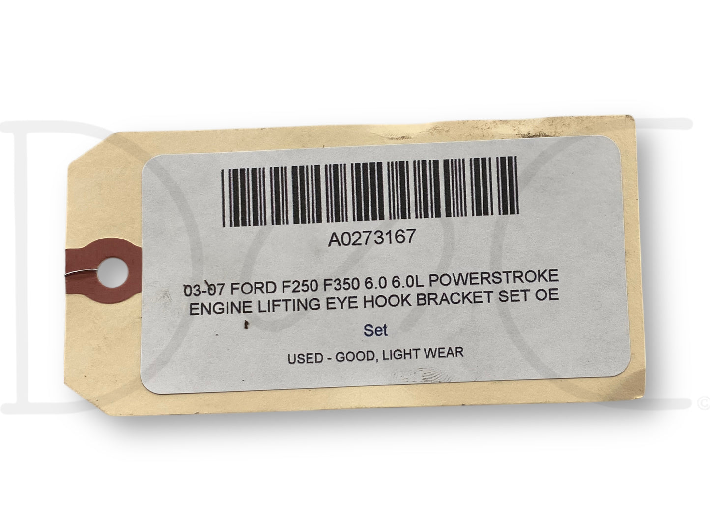 03-07 Ford F250 F350 6.0 6.0L Powerstroke Engine Lifting Eye Hook Bracket Set OE