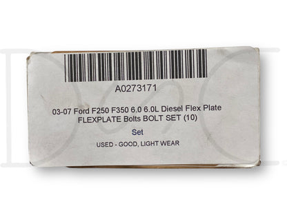 03-07 Ford F250 F350 6.0 6.0L Diesel Flex Plate Flexplate Bolts Bolt Set (10)