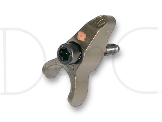 06-07 Ford 6.0 6.0L Diesel T45 Fuel Injector Retainer Hold Down 1856237C1, used with light wear, compatible with 2006-2007 Ford F-250, F-350, F-450, and F-550 trucks, stainless steel construction.