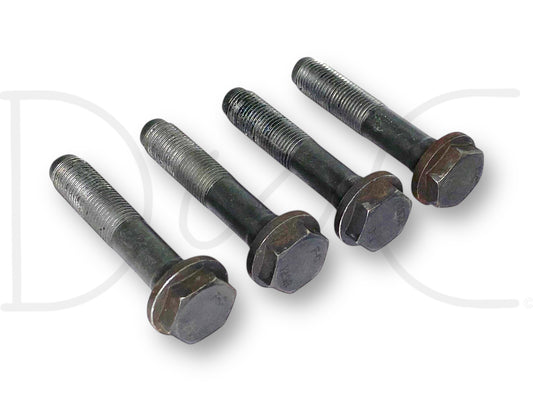 03-07 Ford 6.0 6.0L Diesel Harmonic Balancer Crank Pulley Bolts Bolt Set 4, used condition with light wear, compatible with 2003-2007 Ford F-250 to F-550 Super Duty trucks, OE quality.
