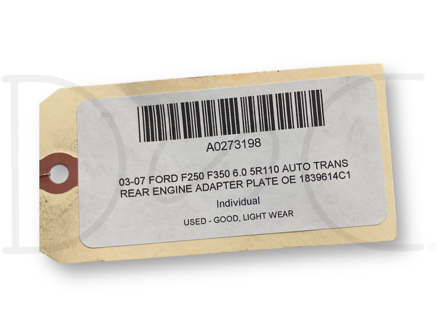 03-07 Ford F250 F350 6.0 5R110 Auto Trans Rear Engine Adapter Plate OE 1839614C1