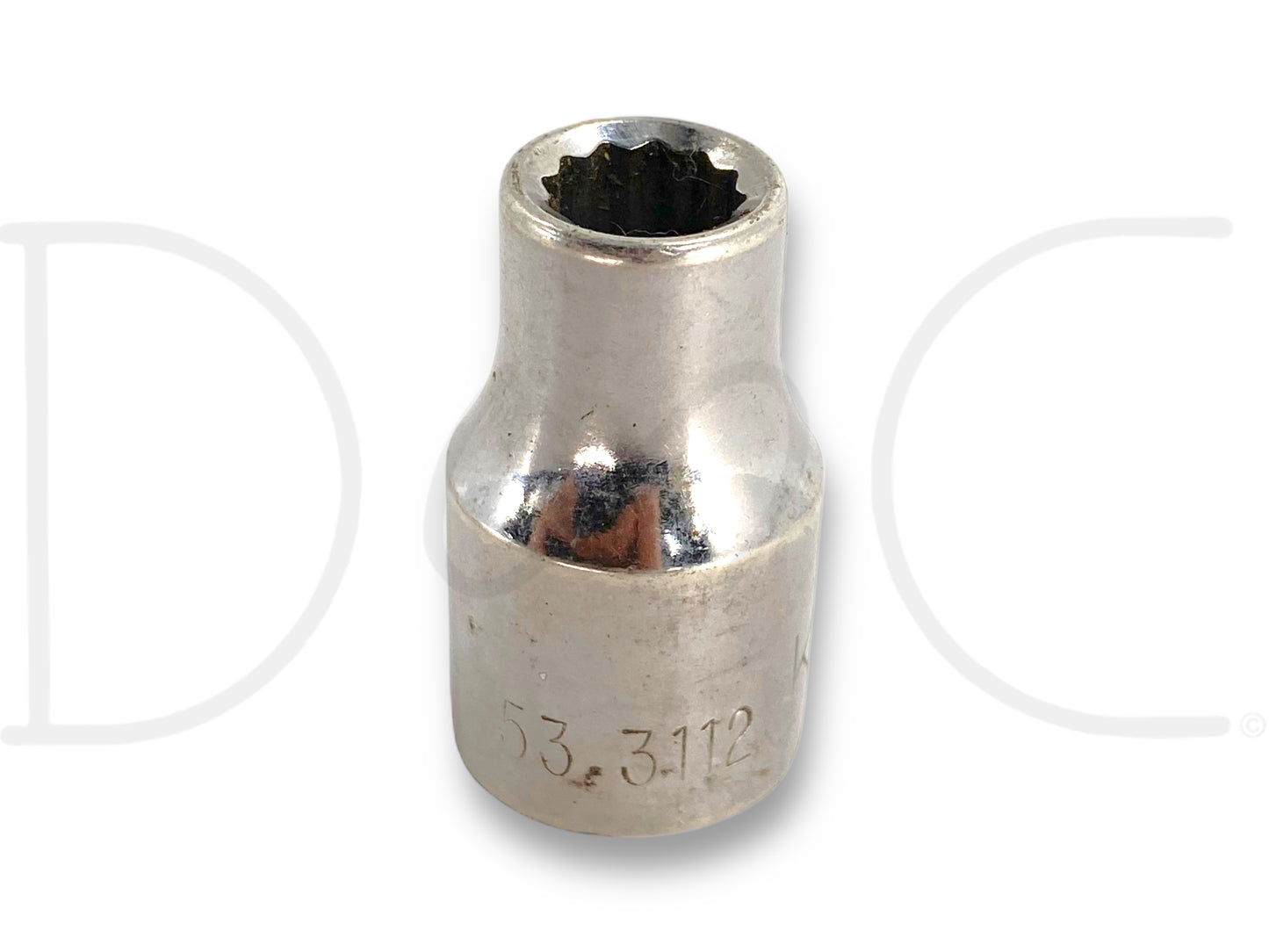 K-D 3/8" Shallow Socket 1/2" Drive 12 Point Sae 12Pt Chrome USA 533112