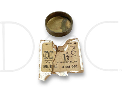 Dorman 565-030 Brass 1-5/8" Freeze Expansion Plug Regular Cup D-565-030