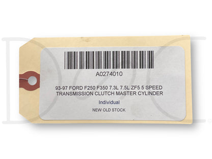 93-97 Ford F250 F350 7.3L 7.5L ZF5 5 Speed Transmission Clutch Master Cylinder