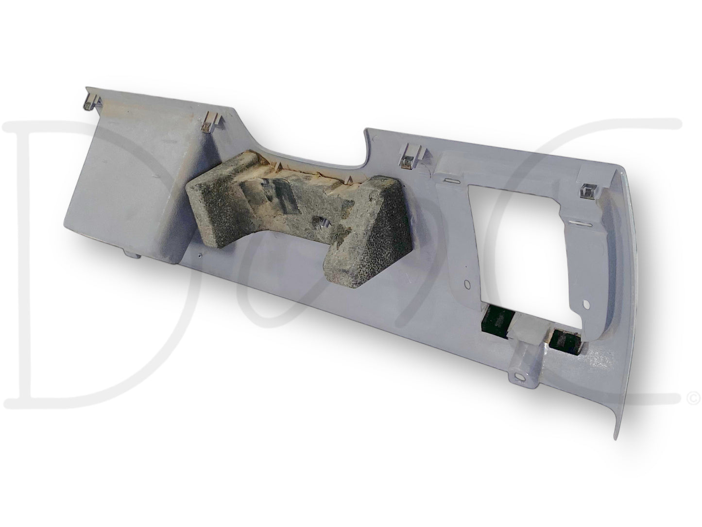 94-97 Ford F250 F350 Knee Bolster Lower Dash Bezel Pocket Opal Gray OE *Blem*