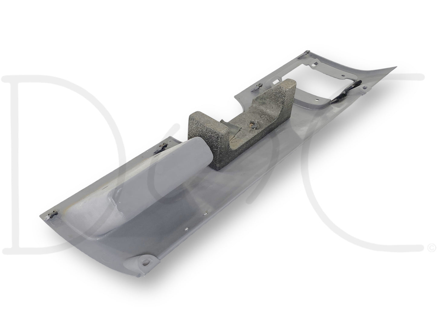 94-97 Ford F250 F350 Knee Bolster Lower Dash Bezel Pocket Opal Gray OE *Blem*