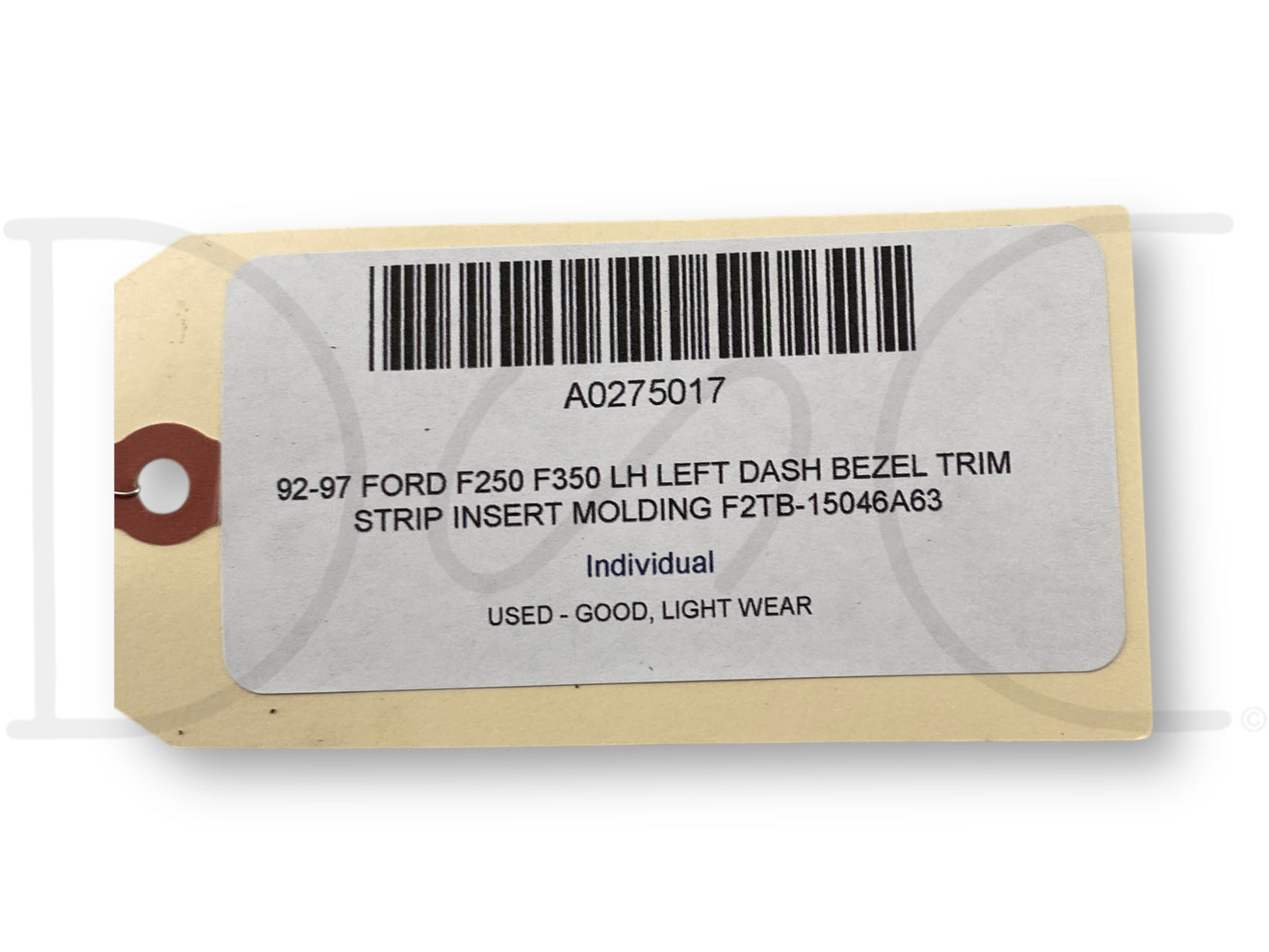 92-97 Ford F250 F350 LH Left Dash Bezel Trim Strip Insert Molding F2Tb-15046A63