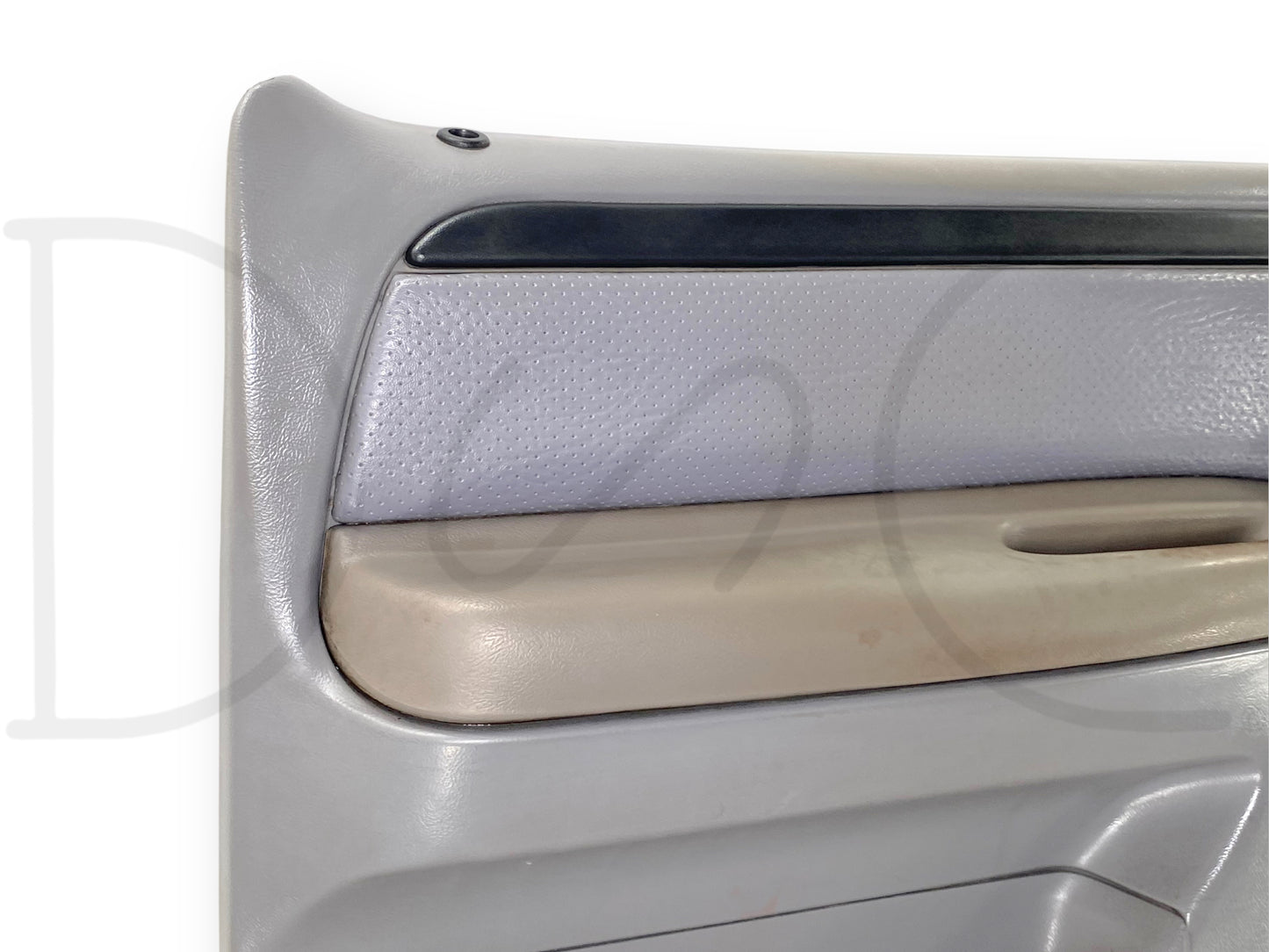 94-97 Ford F250 F350 LH Left Driver Front Door Panel Power Opal Gray OE *Blem*