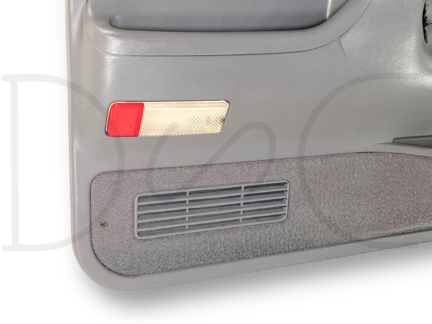 94-97 Ford F250 F350 LH Left Driver Front Door Panel Power Opal Gray OE *Blem*