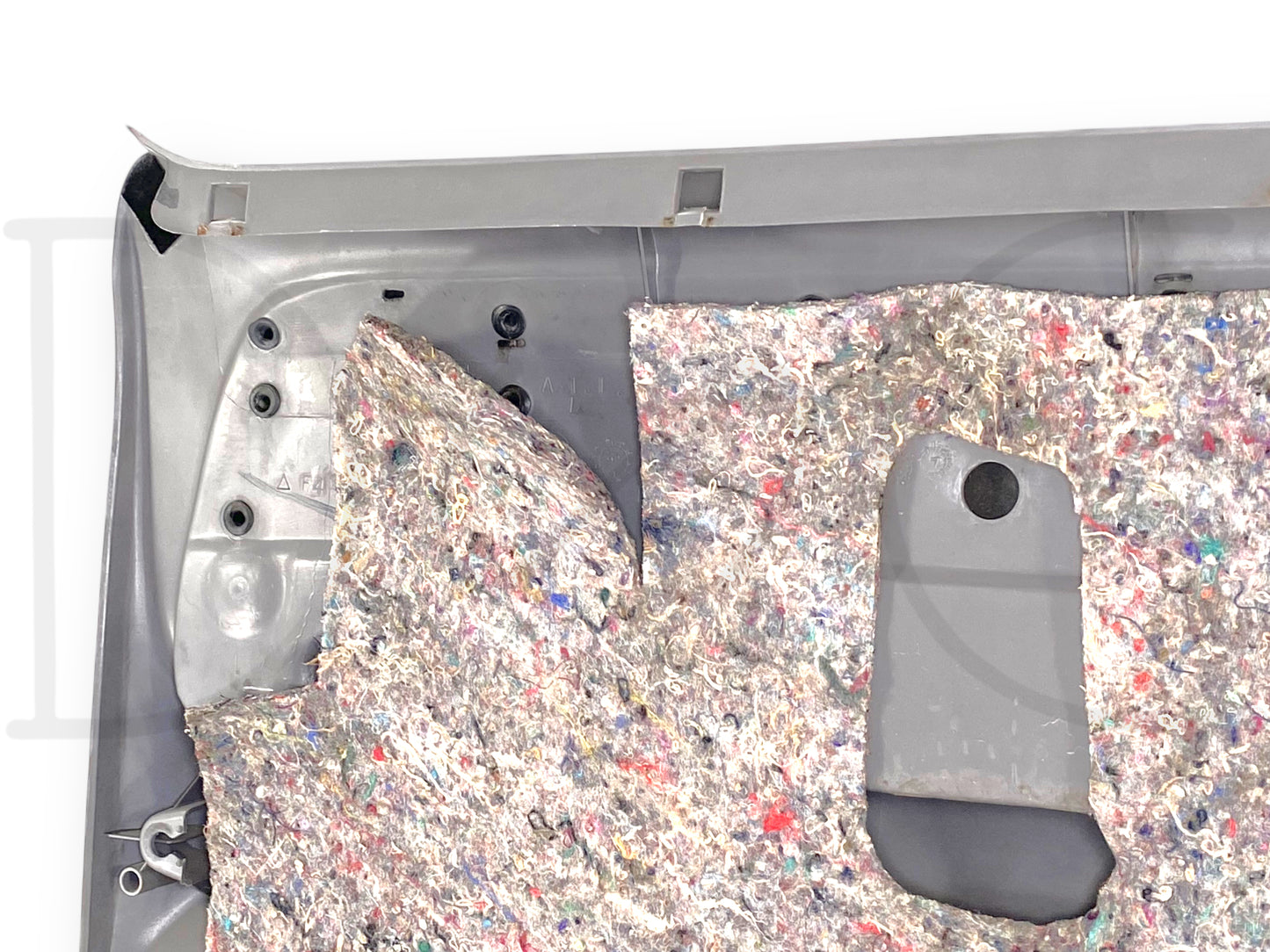 94-97 Ford F250 F350 RH Right Passenger Front Door Panel Power Opal Gray OE