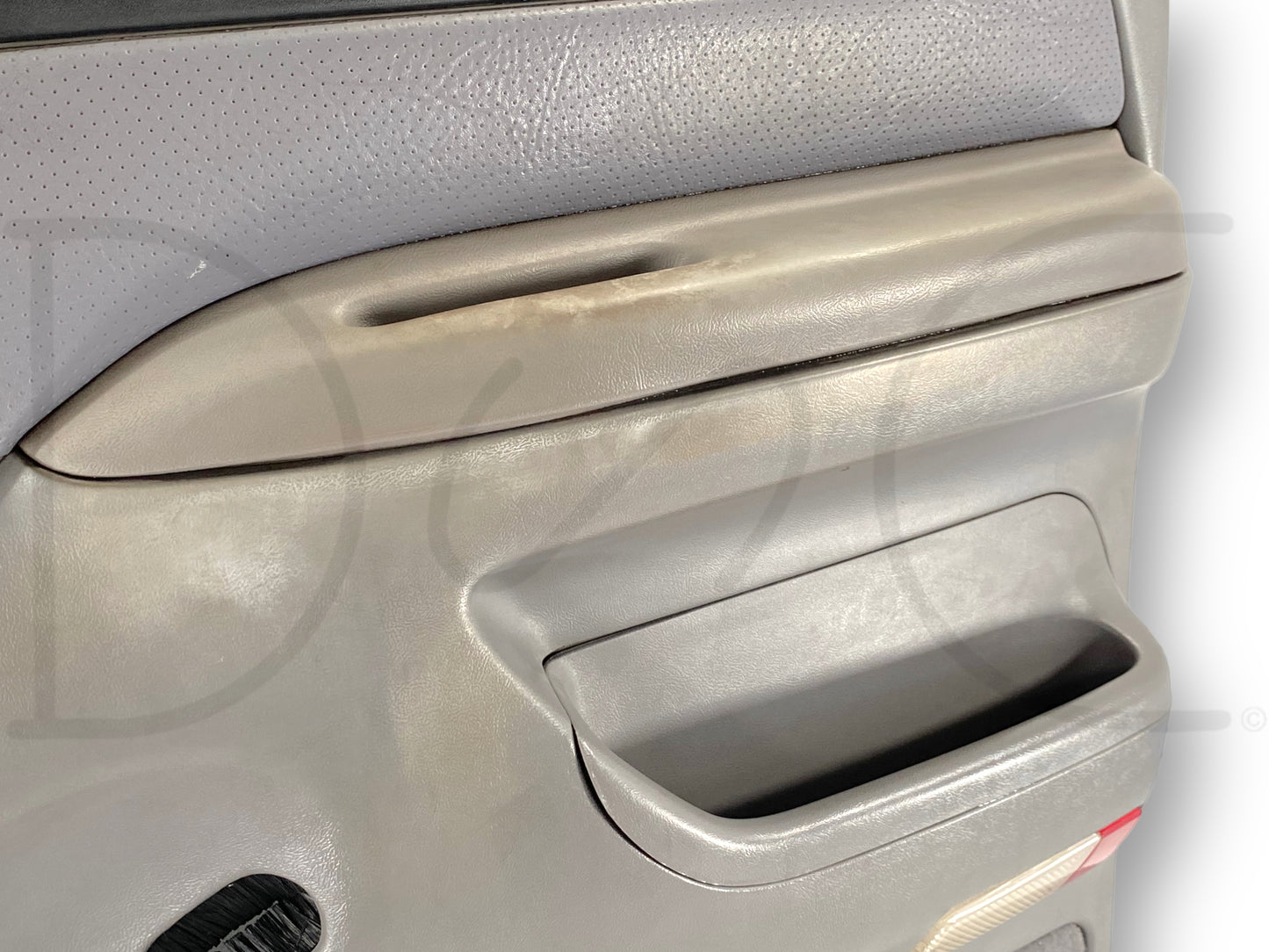 94-97 Ford F250 F350 RH Right Passenger Front Door Panel Power Opal Gray OE