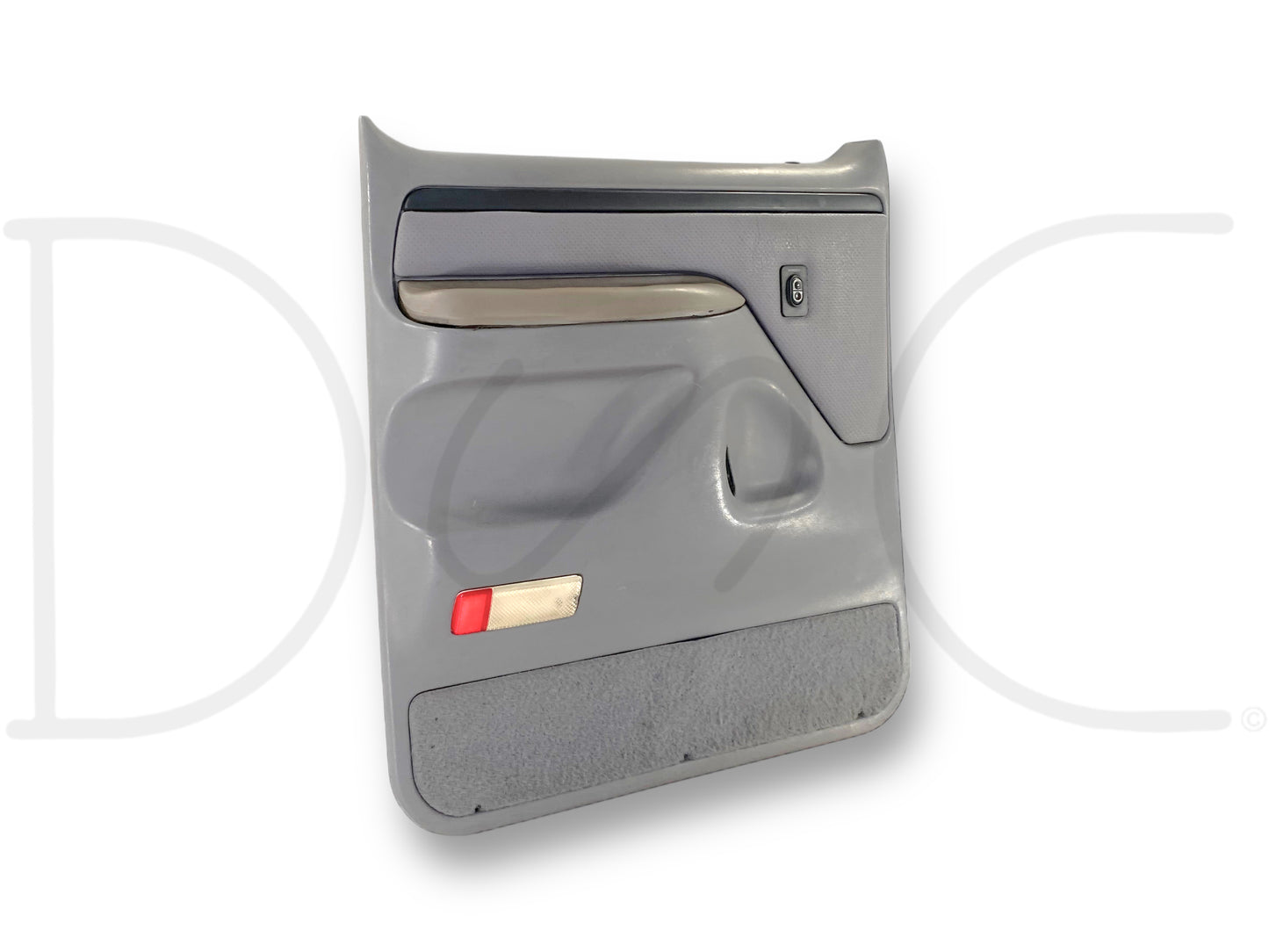 94-97 Ford F250 F350 LH Left Driver Rear Door Panel Power Opal Gray OE
