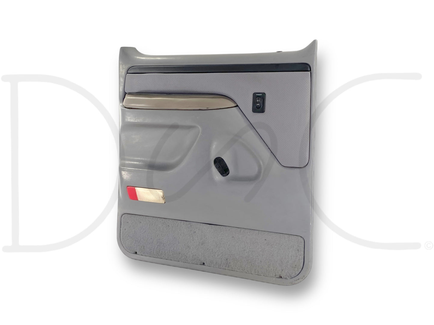94-97 Ford F250 F350 LH Left Driver Rear Door Panel Power Opal Gray OE