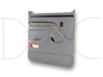 94-97 Ford F250 F350 LH Left Driver Rear Door Panel Power Opal Gray OE