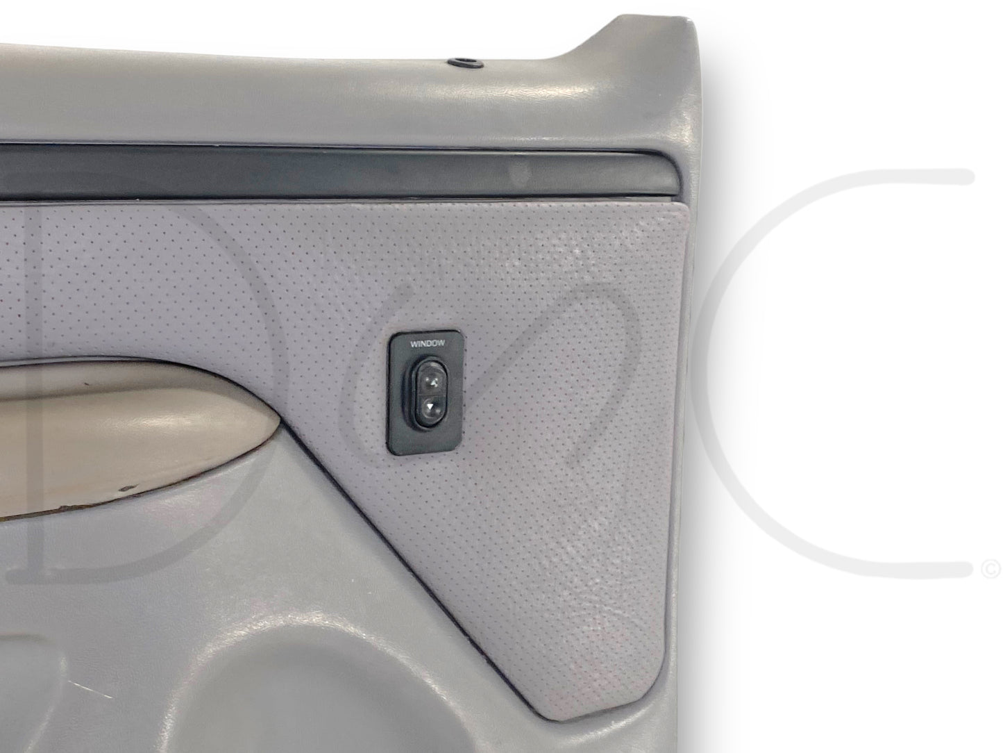 94-97 Ford F250 F350 LH Left Driver Rear Door Panel Power Opal Gray OE