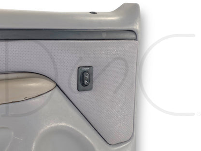 94-97 Ford F250 F350 LH Left Driver Rear Door Panel Power Opal Gray OE