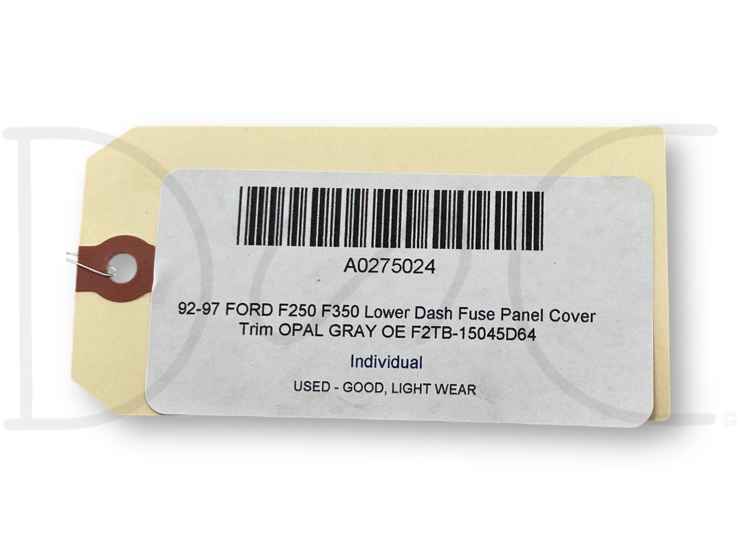 92-97 Ford F250 F350 Lower Dash Fuse Panel Cover Trim Opal Gray OE F2Tb-15045D64